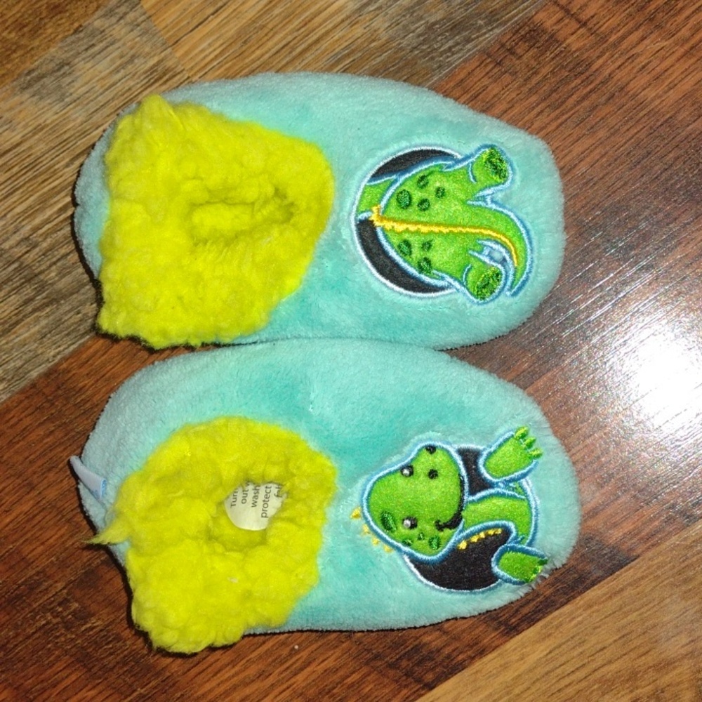 Baby Boy 3 To 6 Month Dino Slippers